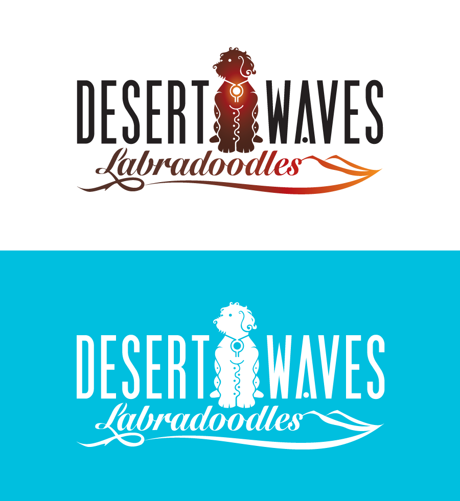 Desert Waves Labradoodle logo