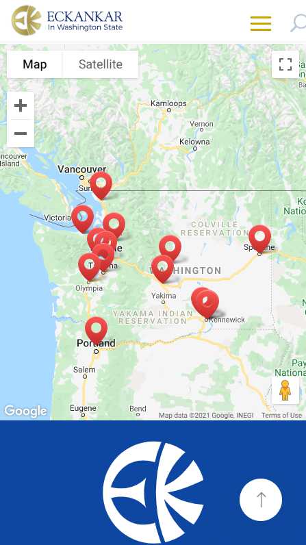 Eckankar in Washington State - mobile screenshot - map
