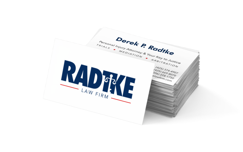 Radtke Law Firm - Business Card Mockup